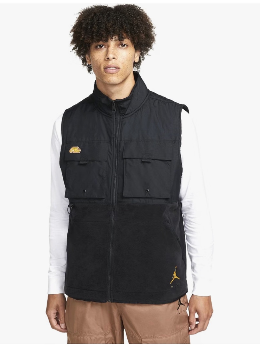 Jordan Jumpman Nike Fleece Black Cargo Utility Vest